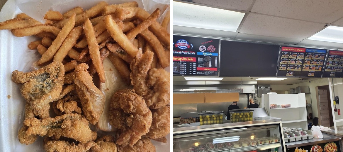 Pop's Grill, Fish & Chicken Menu