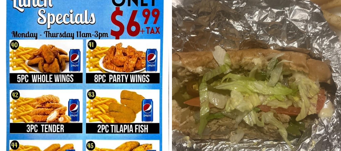 Pop's Grill, Fish & Chicken Menu
