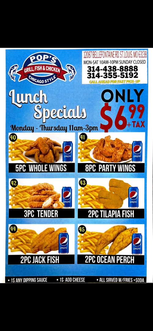 Pop's Grill, Fish & Chicken